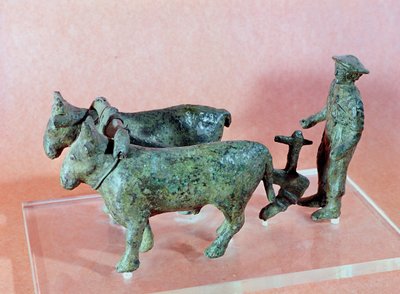 The Ploughman of Arezzo, from Cerveteri, 6th Century BC by Etruscan